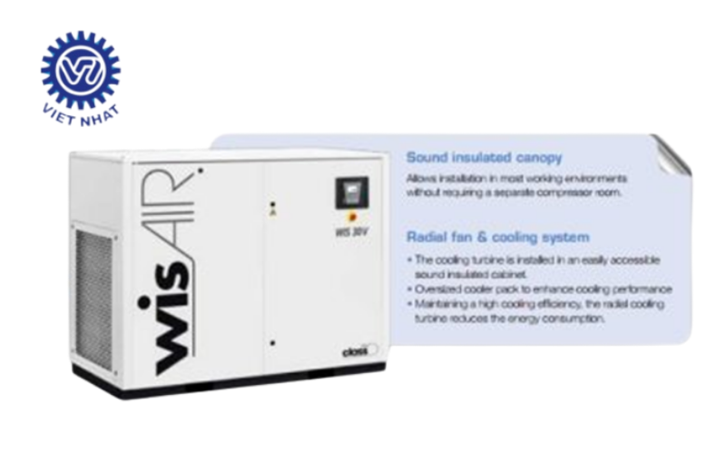 máy nén khí trục vít không dầu 