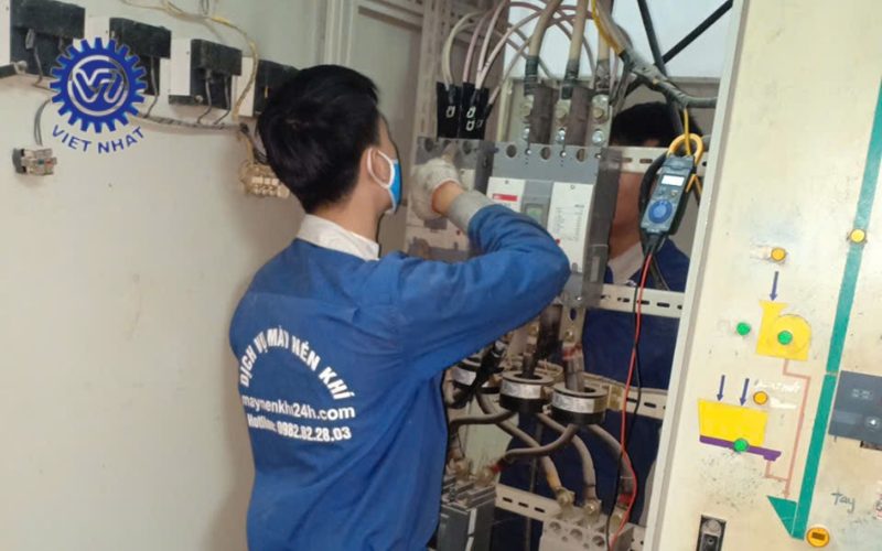 sửa chữa máy nén khí tại nhà xưởng 