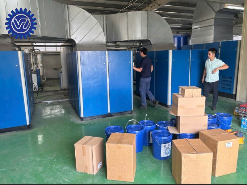 máy nén khí cũ chính hãng