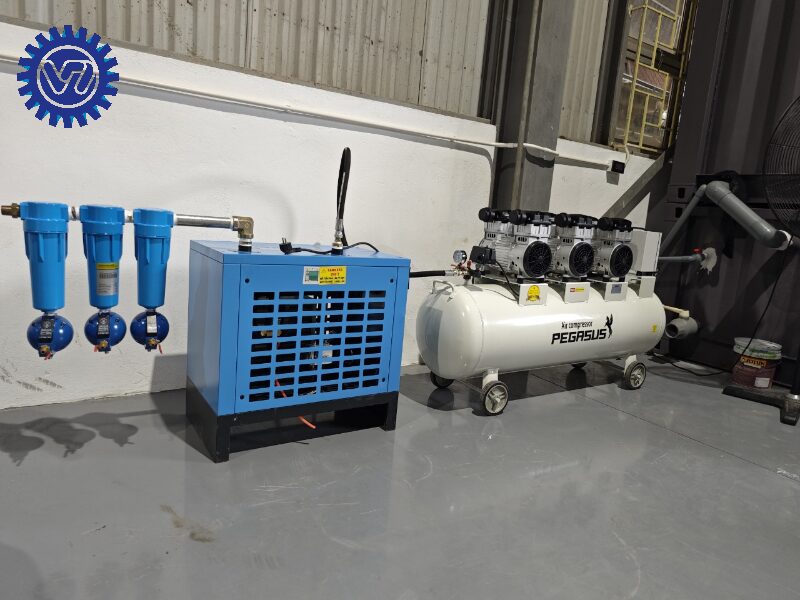 các lỗi thường gặp của máy sấy khí